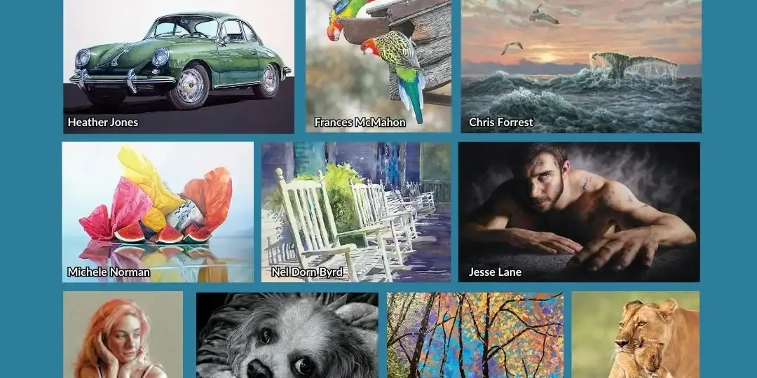 Collage of diverse art pieces for the 2026 Artist's Choice Competition