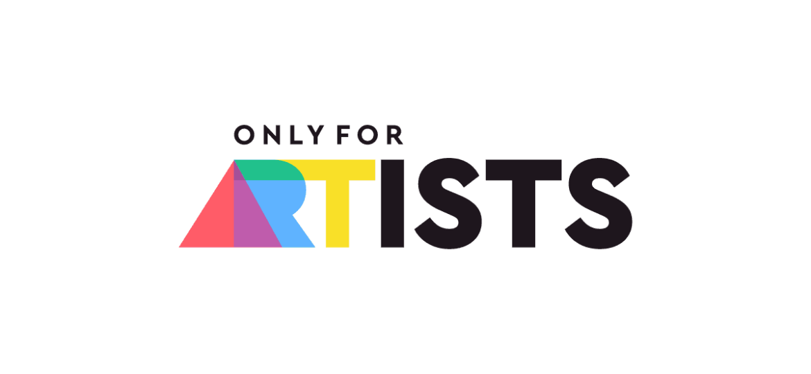 Colorful ARTISTS logo with vibrant geometric design