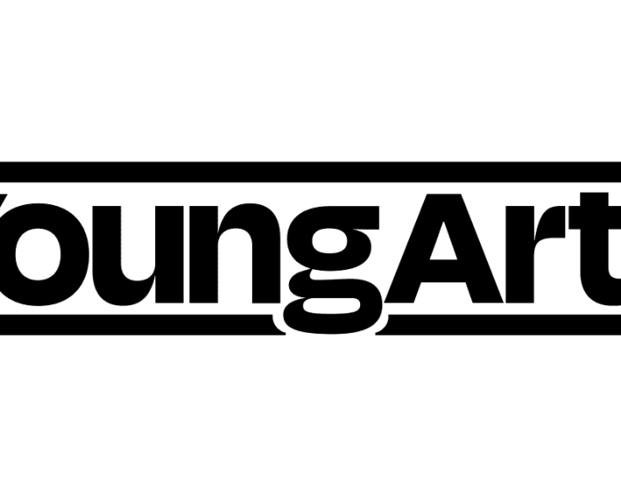 Logo YoungArts in bianco e nero.
